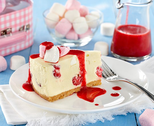 Raspberry Marshmallow Cheesecake Recipe