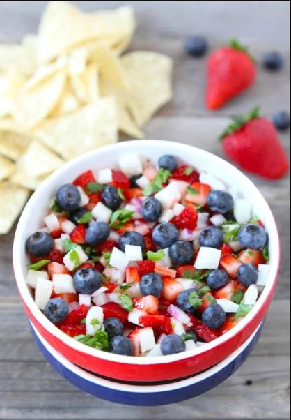 Blueberry, Strawberry & Jicama Salsa