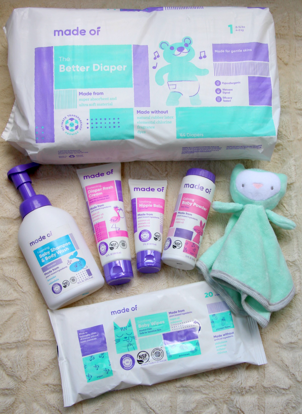 The Safest & Most Transparent Baby Skincare & Diapering!