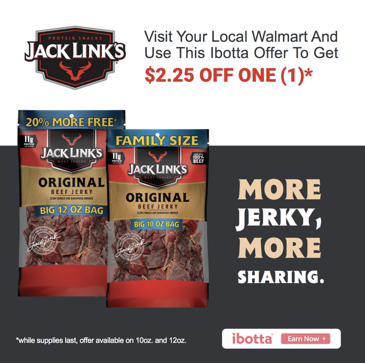 Visit Your Local Walmart & Save On Jack Link’s Beef Jerky!