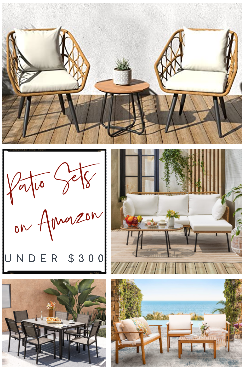 Patio Sets on Amazon For Under $300